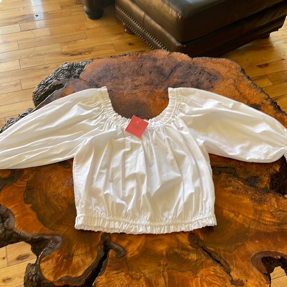 NWT Kate Spade white aperitif top L - Picture 2 of 13